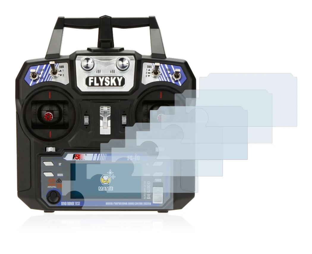 Image of the device FlySky FS-i6 with a wide variety of screen protectors.