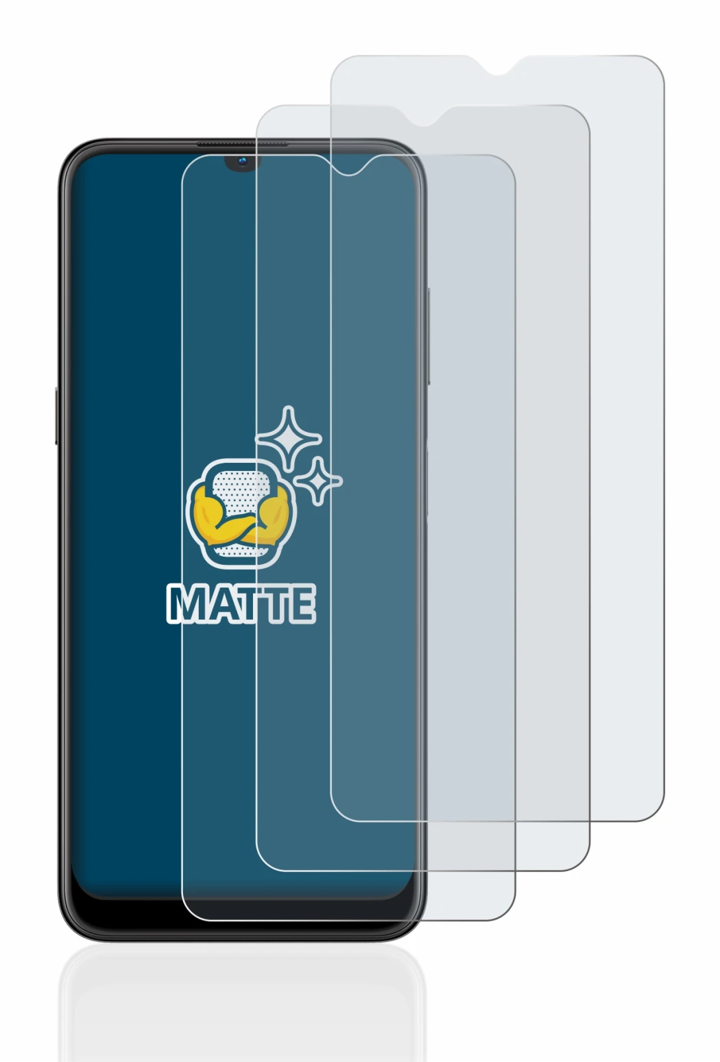 Image of the device Nokia G21 with a wide variety of screen protectors.