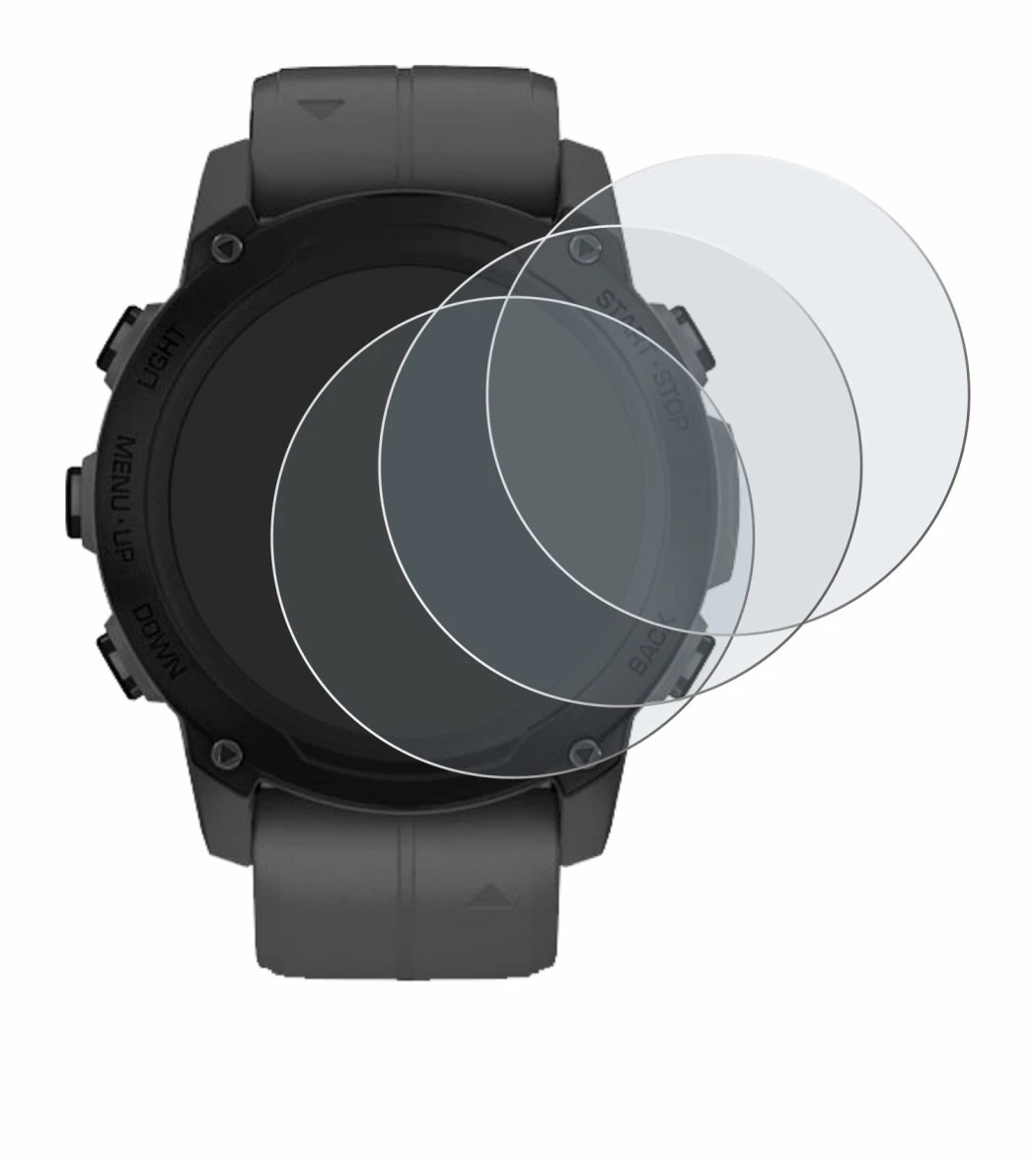 Image of the device Garmin Descent G1 with a wide variety of screen protectors.