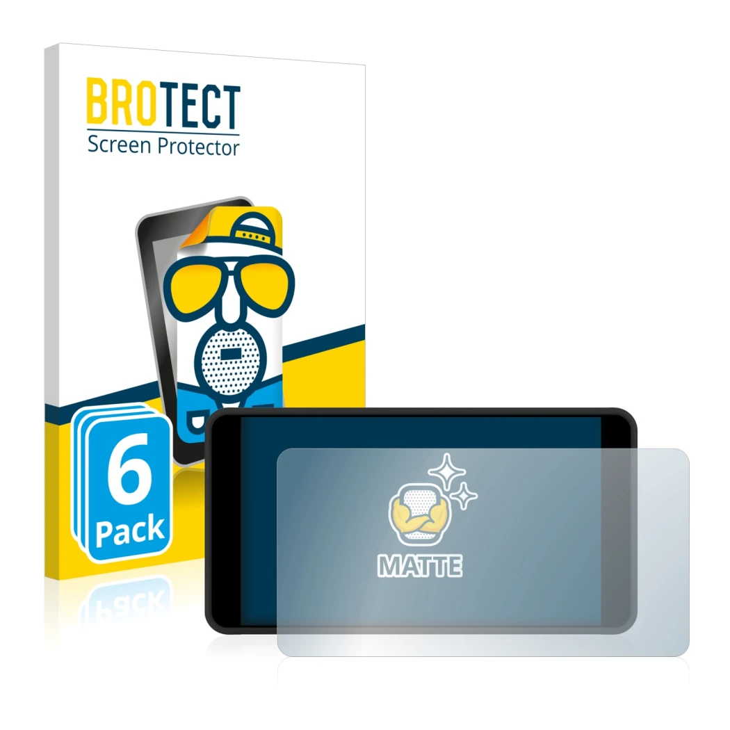 Front side of a product packaging with the brand logo BROTECT. Next to it is the device Portkeys PT5 II shown with the corresp