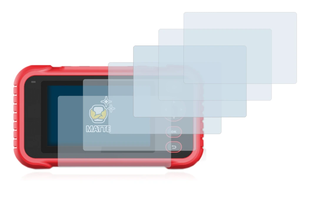Image of the device Launch CRP 123 / 129 EVO with a wide variety of screen protectors.