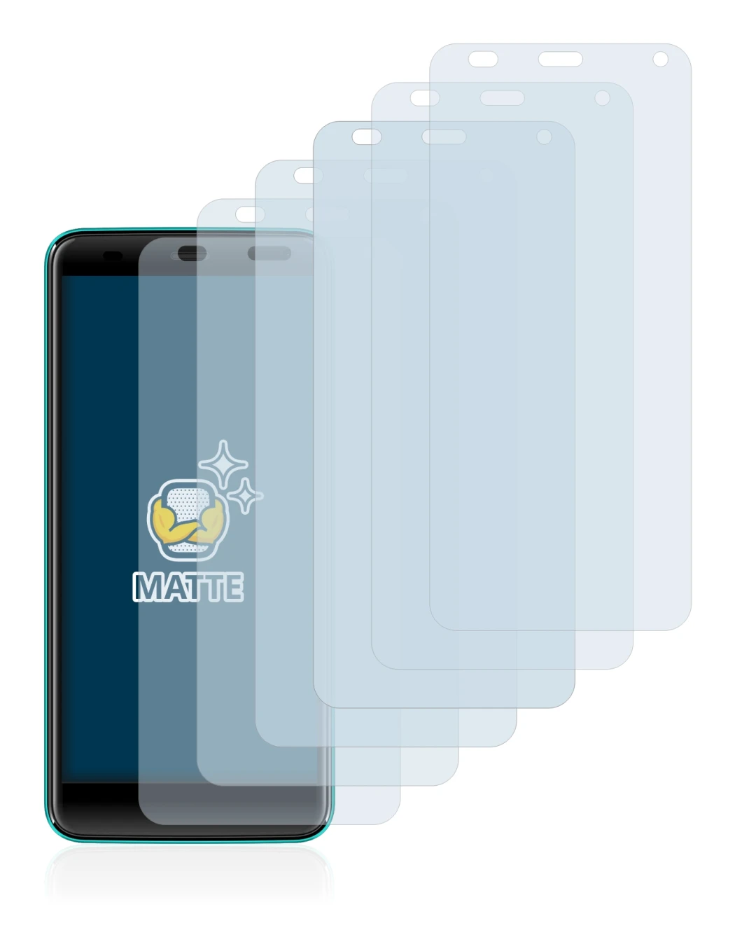 Image of the device Logicom Le Swipe with a wide variety of screen protectors.