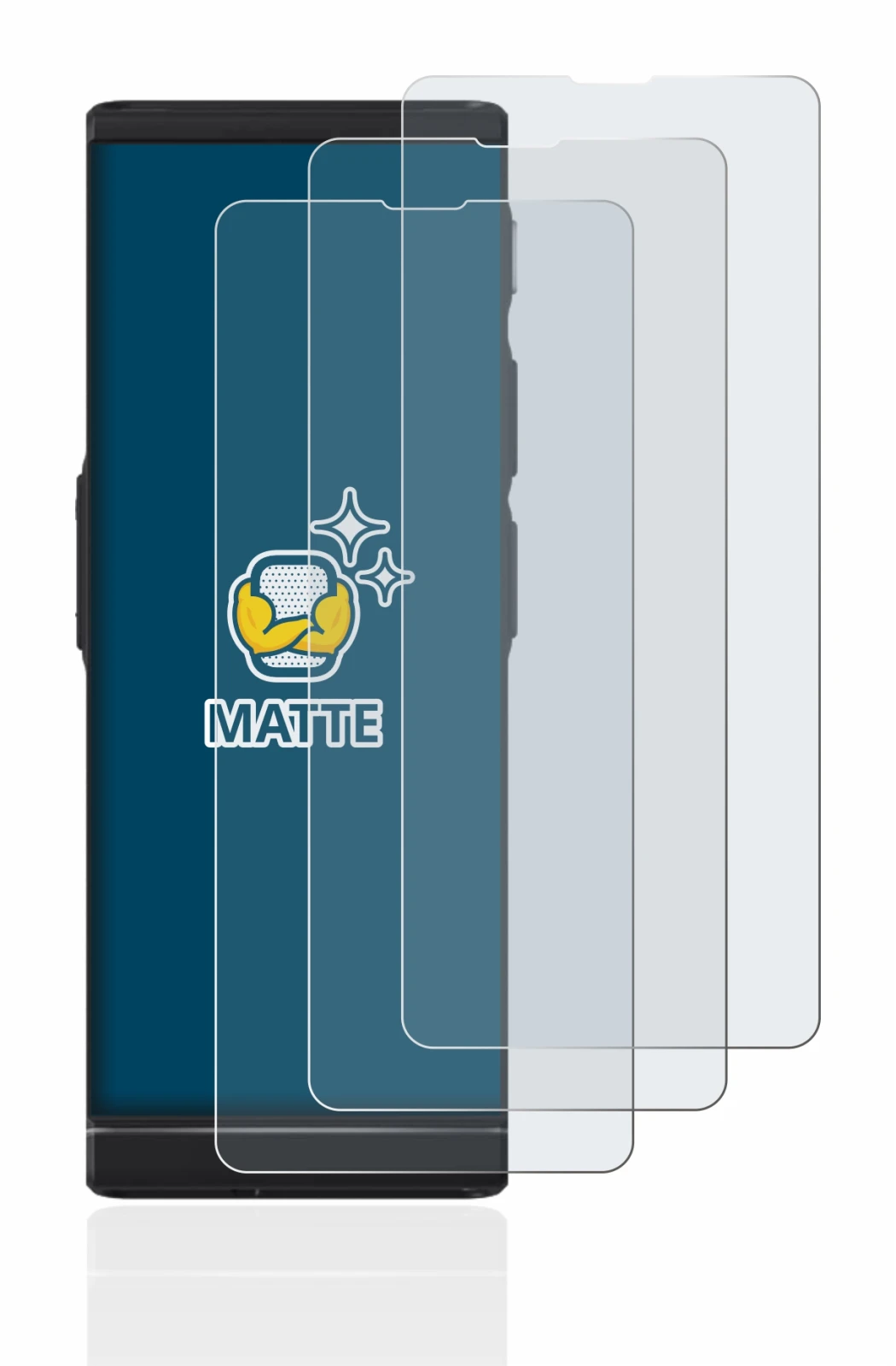 Image of the device Vasco Translator V4 with a wide variety of screen protectors.