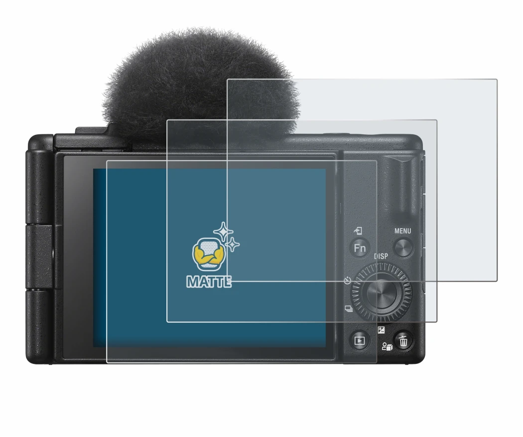 Image of the device Sony ZV-1F with a wide variety of screen protectors.