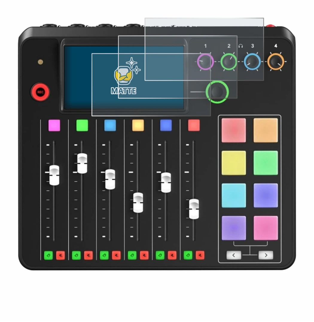 Image of the device Rode Rodecaster Pro II with a wide variety of screen protectors.