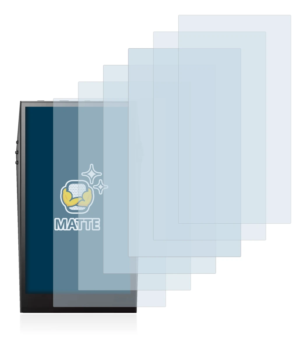 Image of the device Astell&Kern SP3000 with a wide variety of screen protectors.