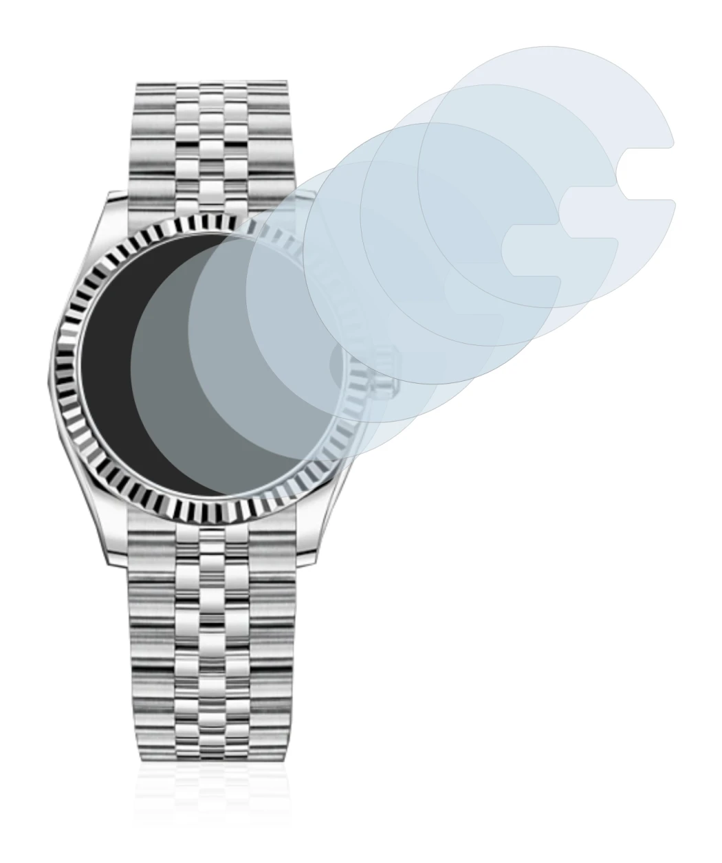 Image of the device Rolex Datejust 31 with a wide variety of screen protectors.