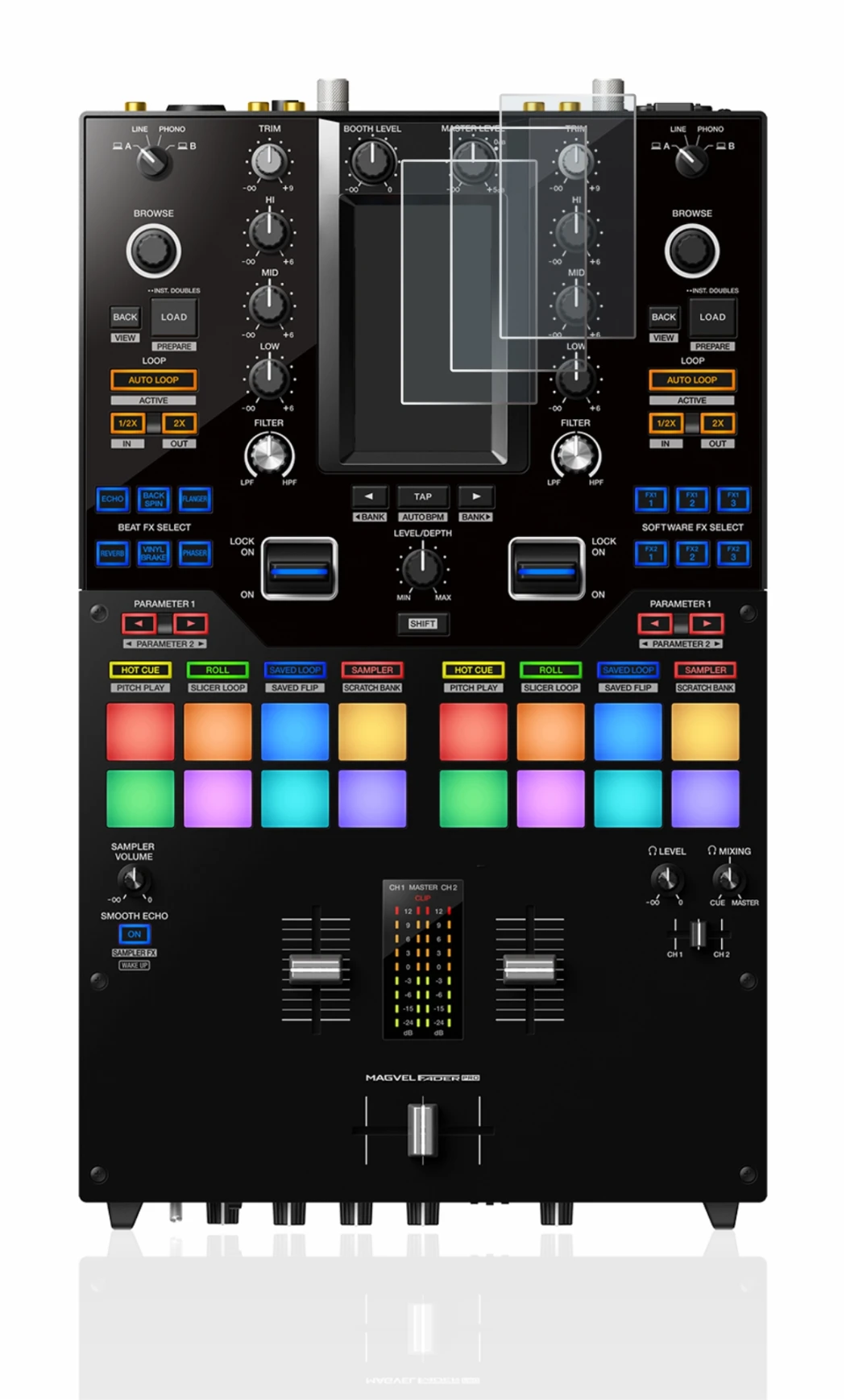 Image of the device Pioneer DJM-S11 with a wide variety of screen protectors.