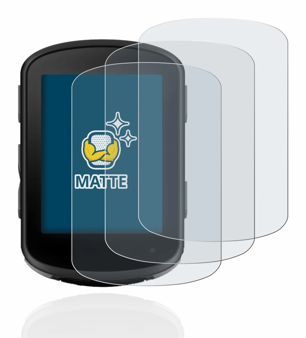 Image of the device Garmin Edge 540 with a wide variety of screen protectors.