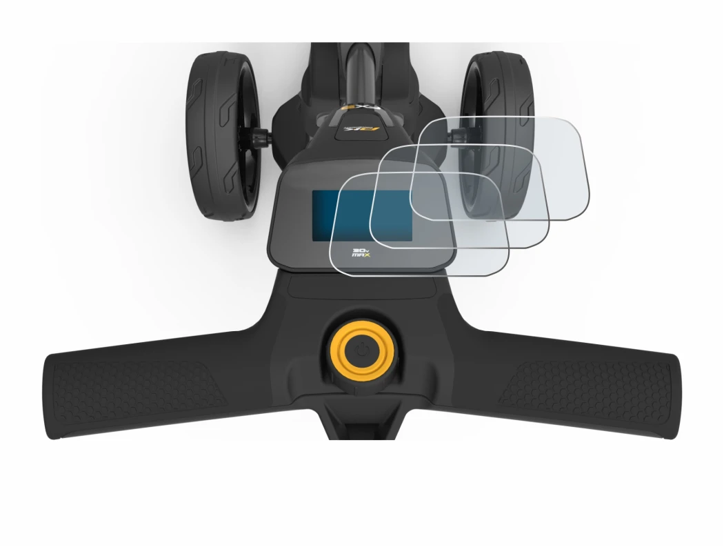Image of the device PowaKaddy FX3 with a wide variety of screen protectors.