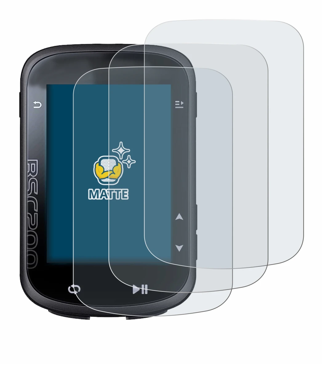 Image of the device iGPSPORT BSC200 with a wide variety of screen protectors.