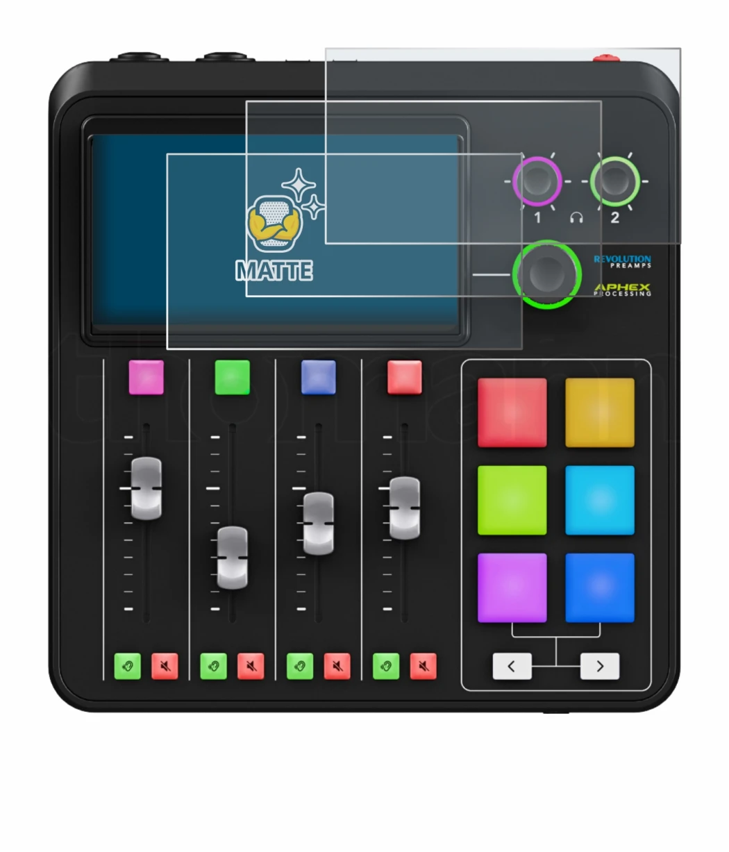Image of the device Rode Rodecaster Duo with a wide variety of screen protectors.