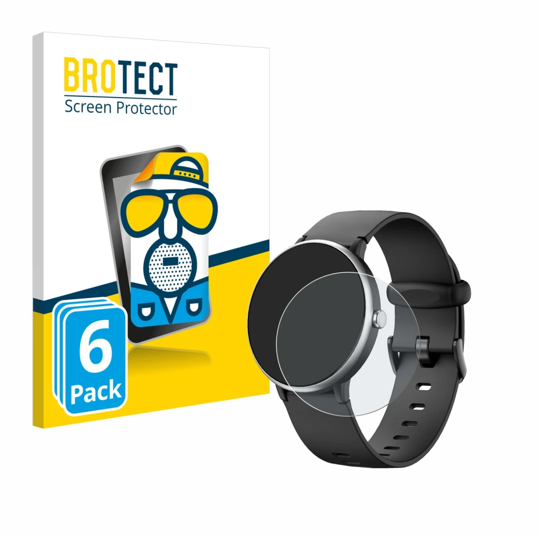 Front side of a product packaging with the brand logo BROTECT. Next to it is the device DIGEEHOT H39r shown with the correspon
