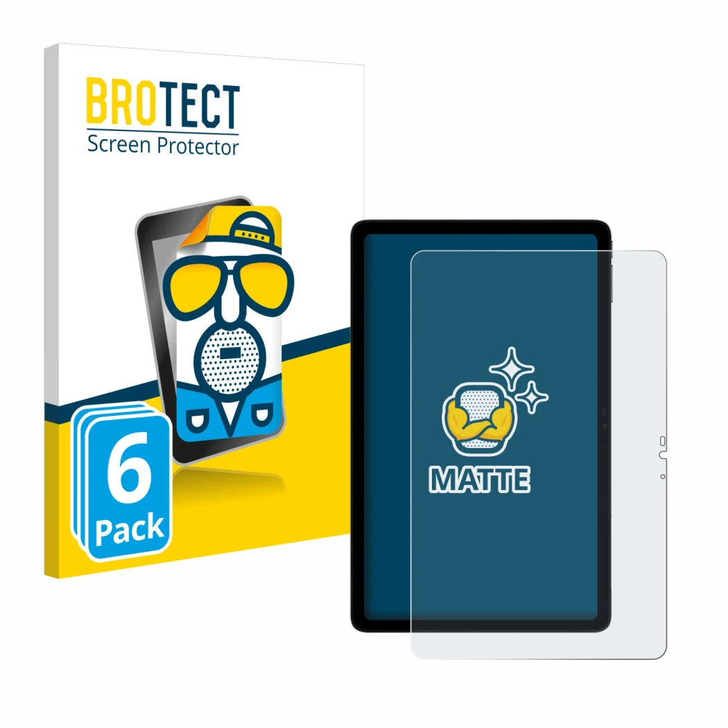 Front side of a product packaging with the brand logo BROTECT. Next to it is the device Doogee T20s shown with the correspondi