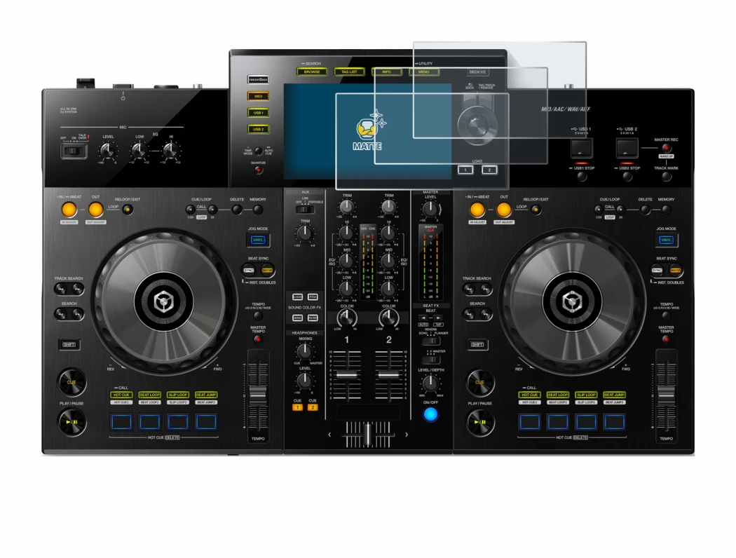 Image of the device Pioneer XDJ -RR with a wide variety of screen protectors.
