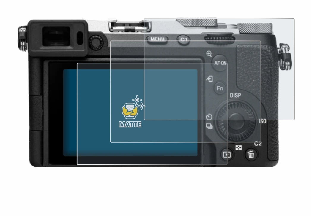 Image of the device Sony Alpha 7C II (ILCE-7CM2) with a wide variety of screen protectors.