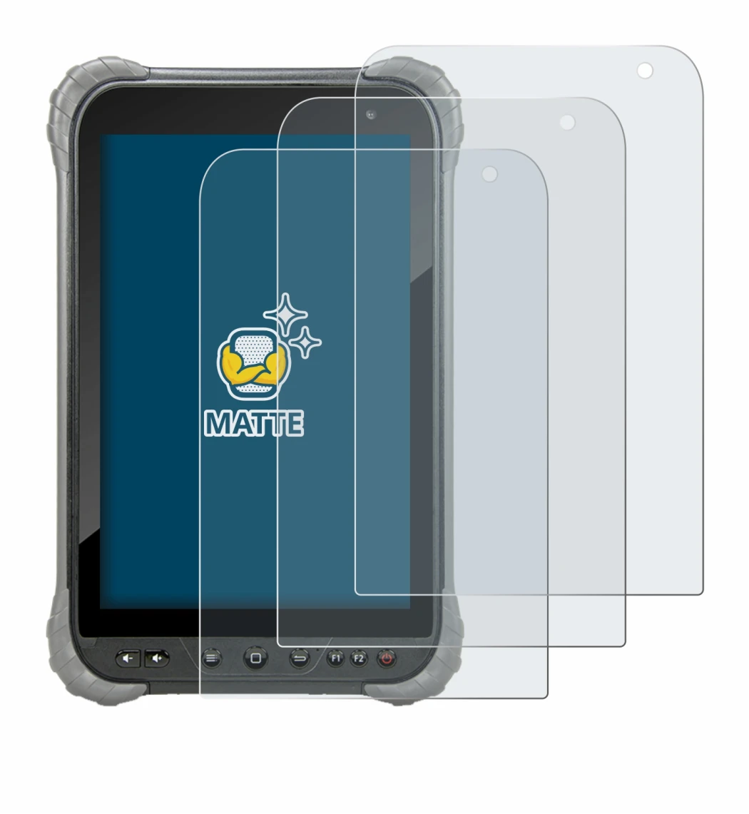 Image of the device Juniper Systems Cedar CT8X2 with a wide variety of screen protectors.