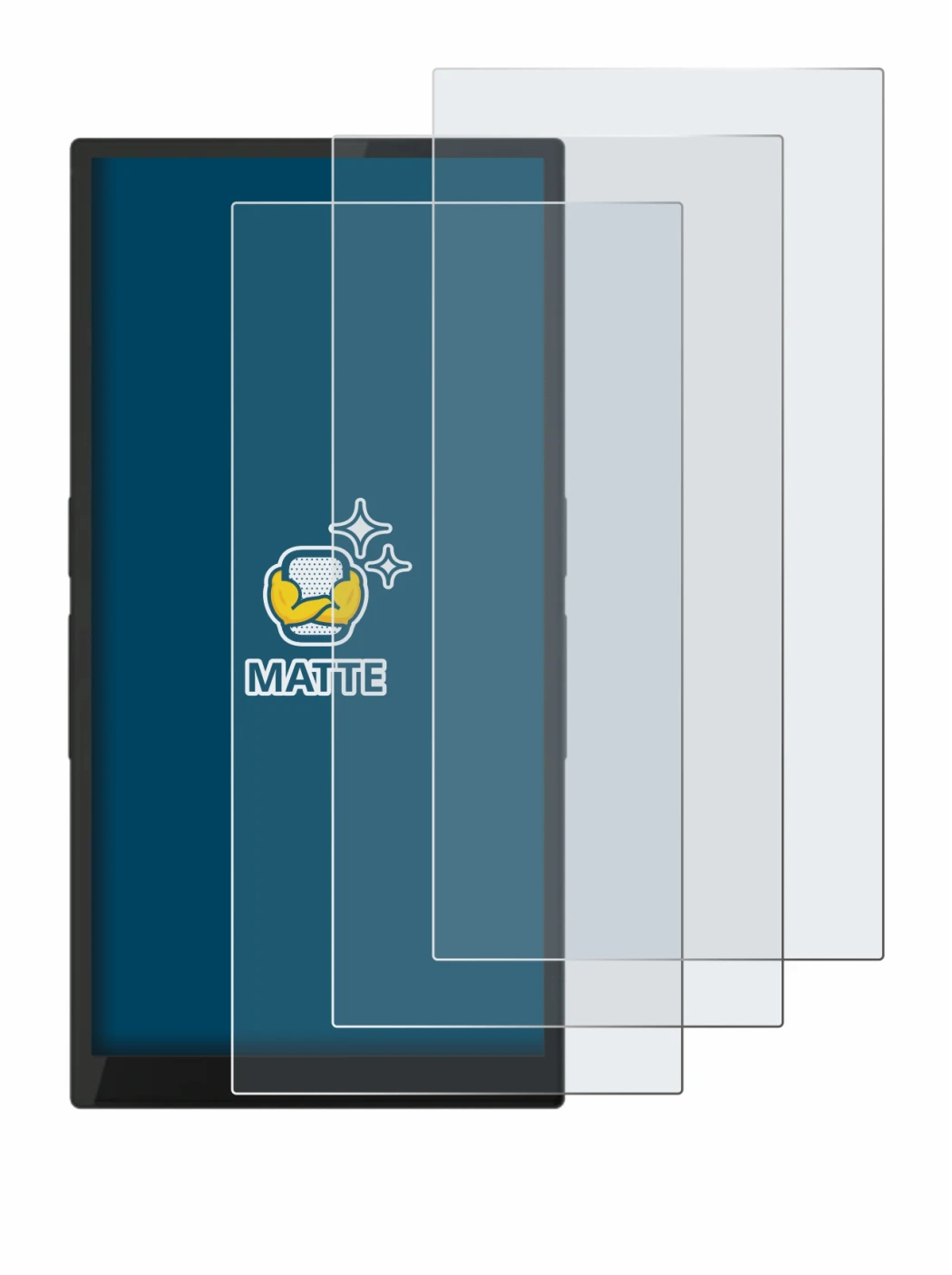 Image of the device Hiby R6 Pro II (2nd Gen.) with a wide variety of screen protectors.