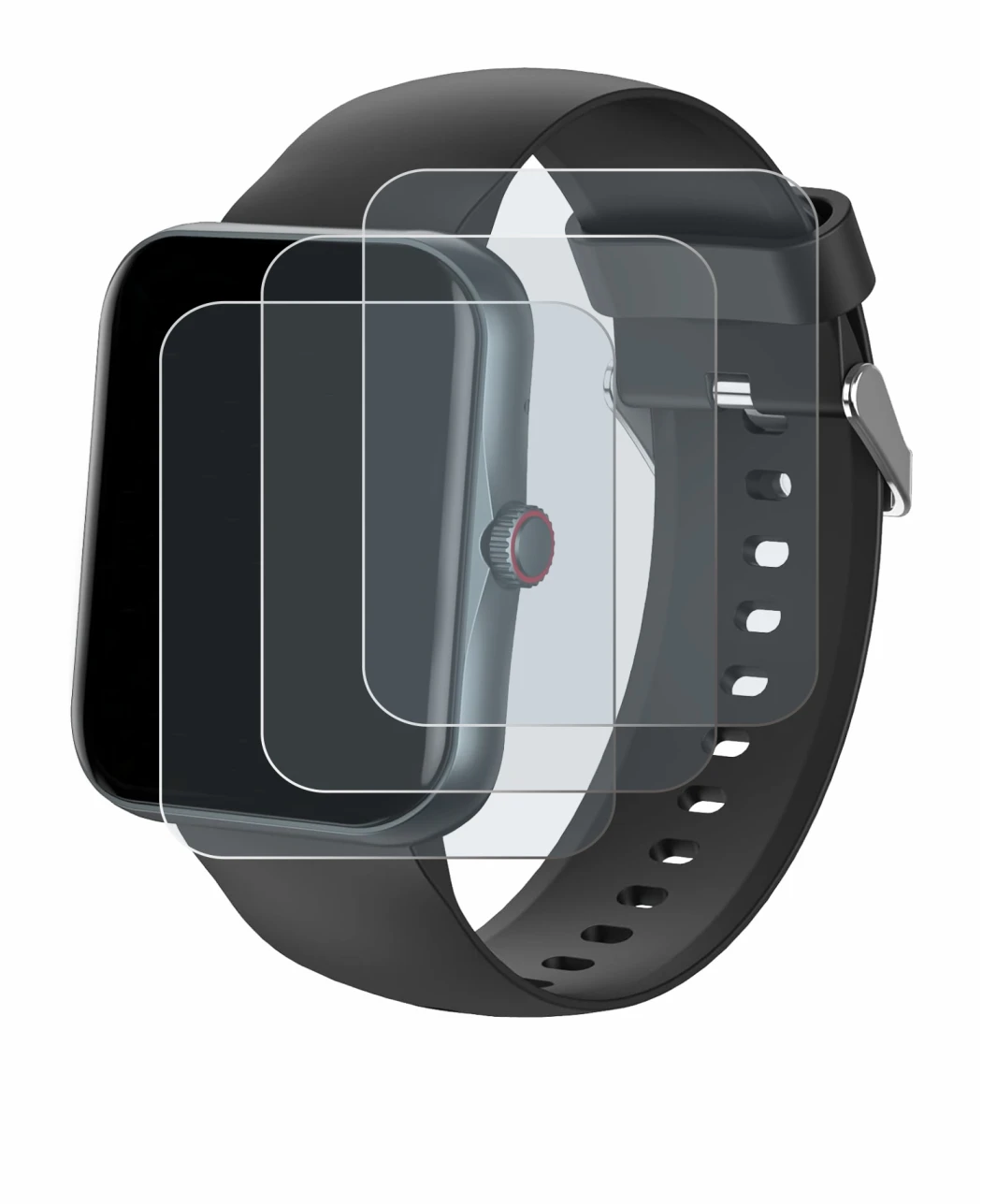 Image of the device Pthtechus S80K with a wide variety of screen protectors.