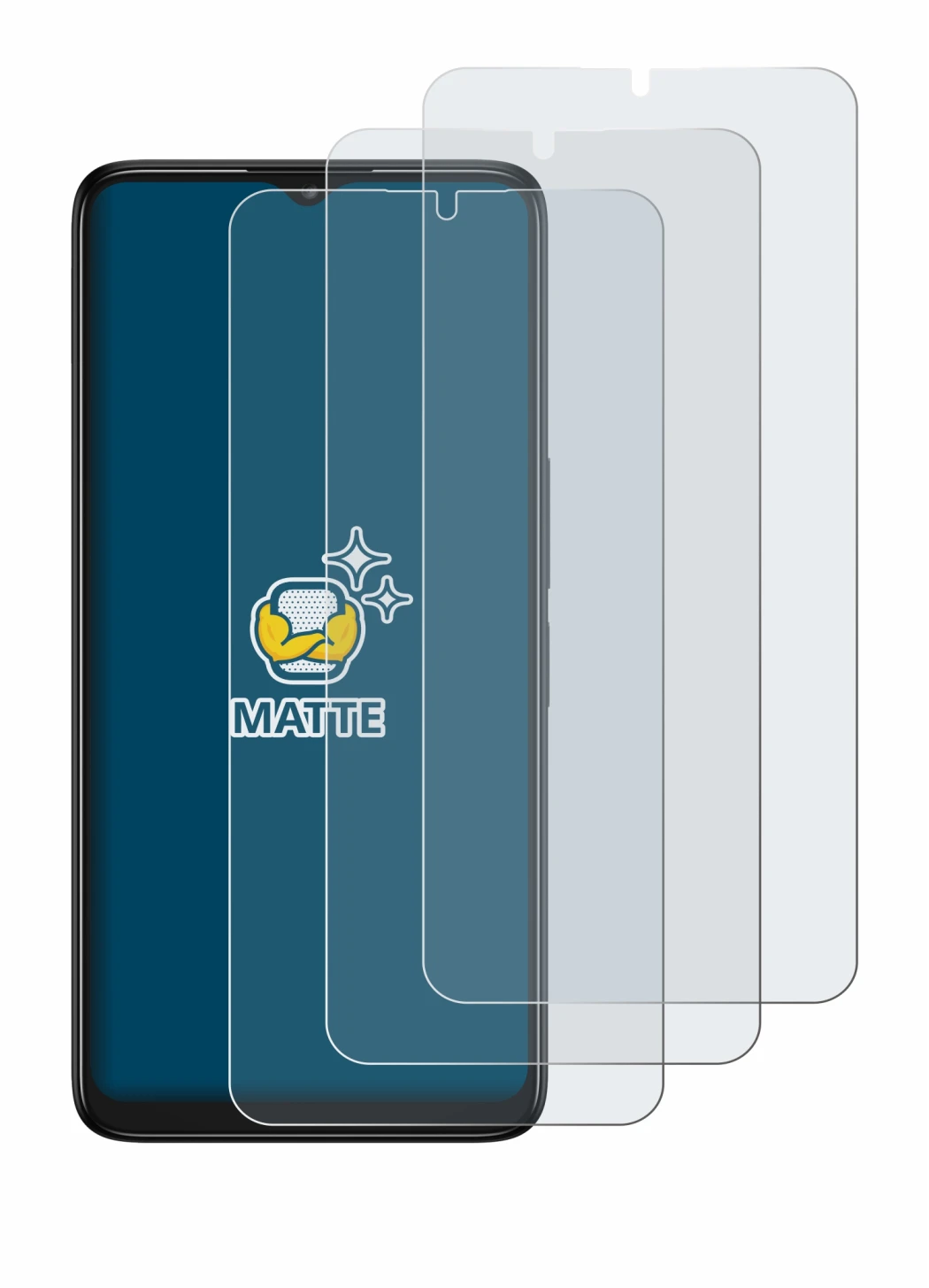 Image of the device TCL 40 R 5G with a wide variety of screen protectors.