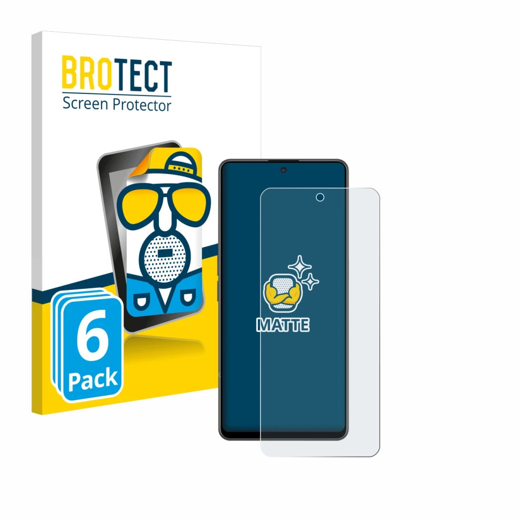 Front side of a product packaging with the brand logo BROTECT. Next to it is the device OnePlus Nord CE 3 Lite shown with the 