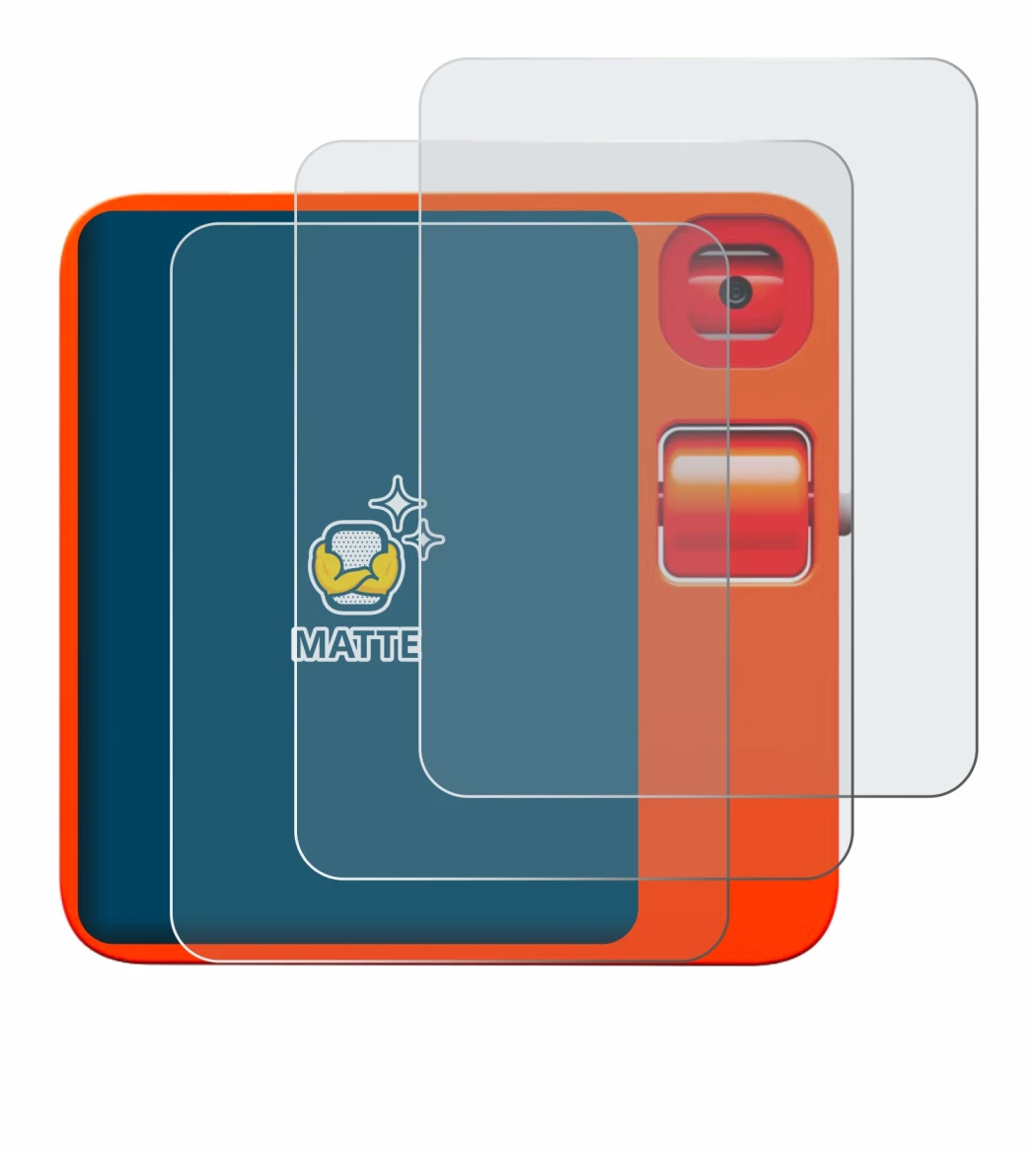 Image of the device rabbit r1 with a wide variety of screen protectors.