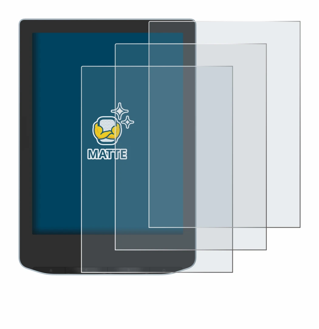 Image of the device Vivlio Light with a wide variety of screen protectors.