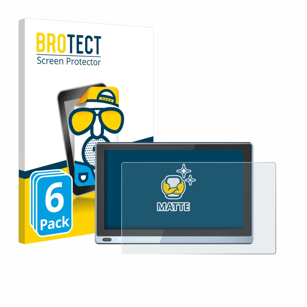 Front side of a product packaging with the brand logo BROTECT. Next to it is the device Higole Gole 1 Pro shown with the corre