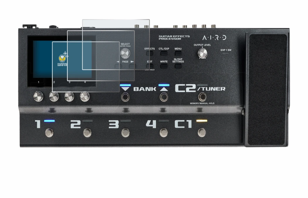 Image of the device Boss GX-100 with a wide variety of screen protectors.