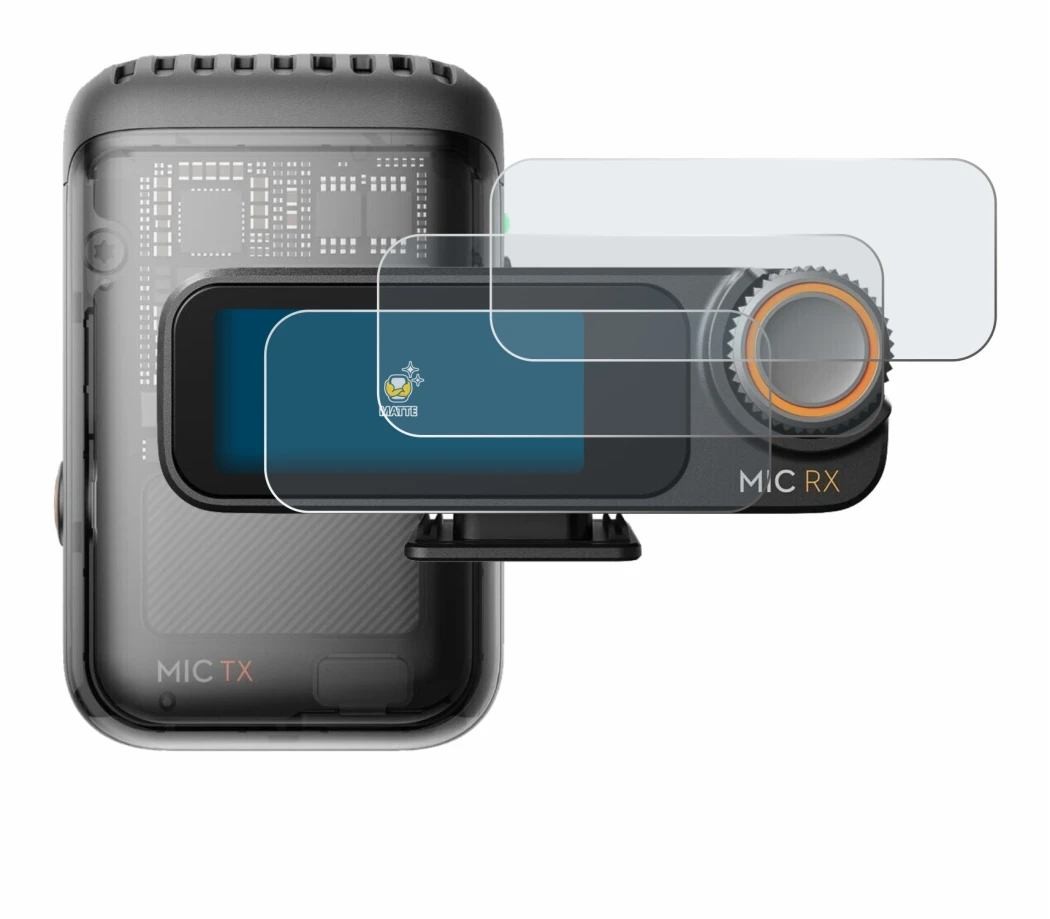 Image of the device DJI Mic 2 (Receiver) with a wide variety of screen protectors.