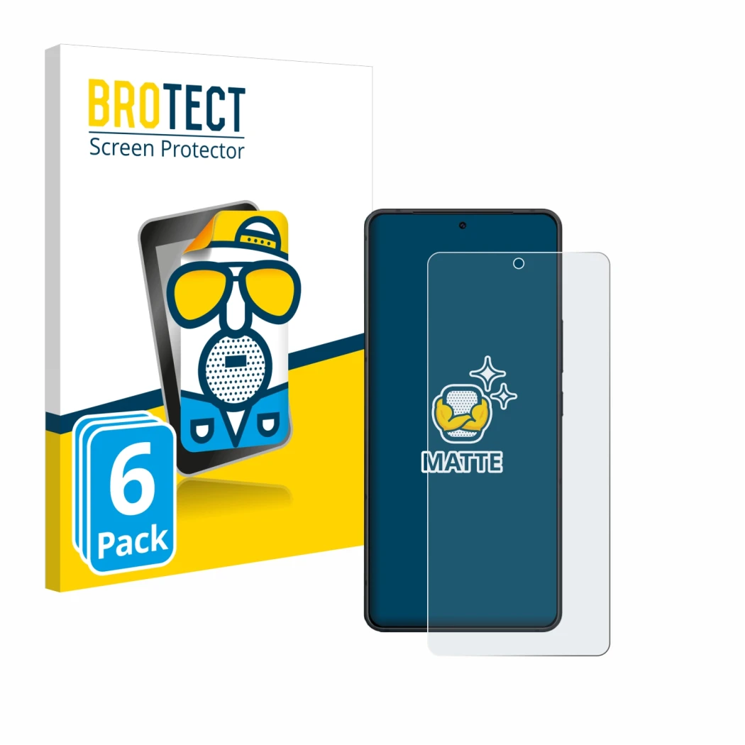 Front side of a product packaging with the brand logo BROTECT. Next to it is the device ASUS ZenFone 11 Ultra shown with the c