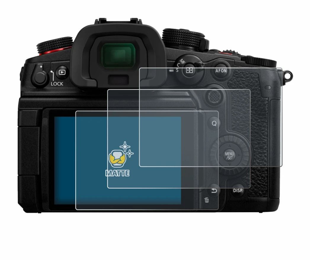 Image of the device Panasonic Lumix DC-GH7 with a wide variety of screen protectors.