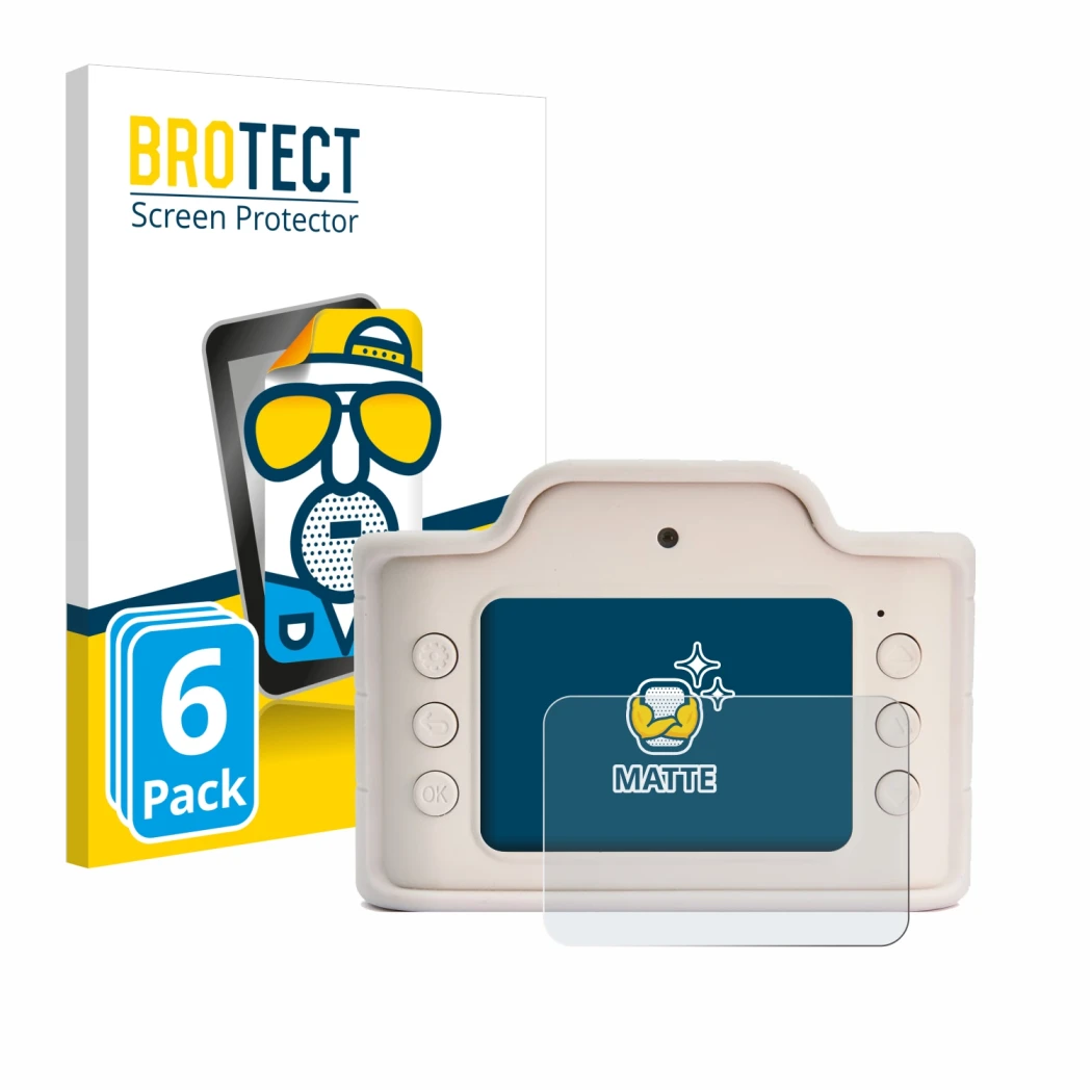 Front side of a product packaging with the brand logo BROTECT. Next to it is the device Hoppstar Expert Laurel shown with the 