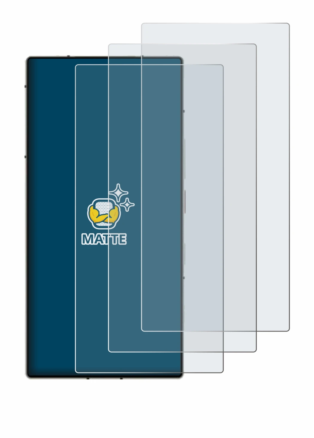 Image of the device ZTE Nubia Z60 Ultra with a wide variety of screen protectors.