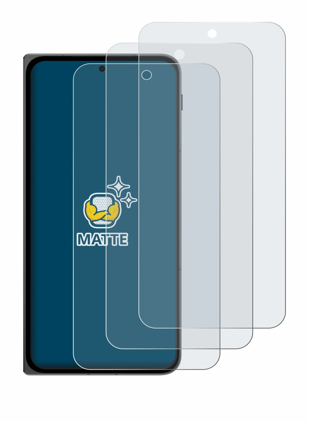 Image of the device OnePlus Open Apex Edition with a wide variety of screen protectors.