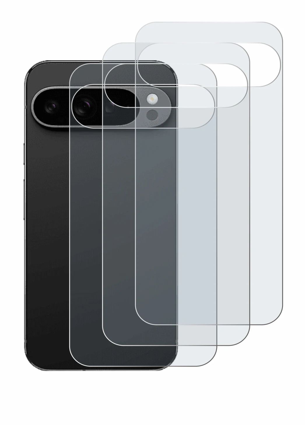 Image of the device Google Pixel 9 Pro XL (Back) with a wide variety of screen protectors.
