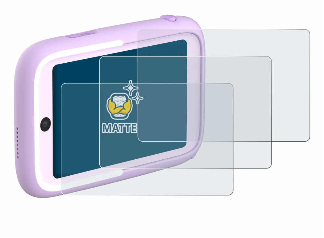 Image of the device Myfirst Camera 50 with a wide variety of screen protectors.