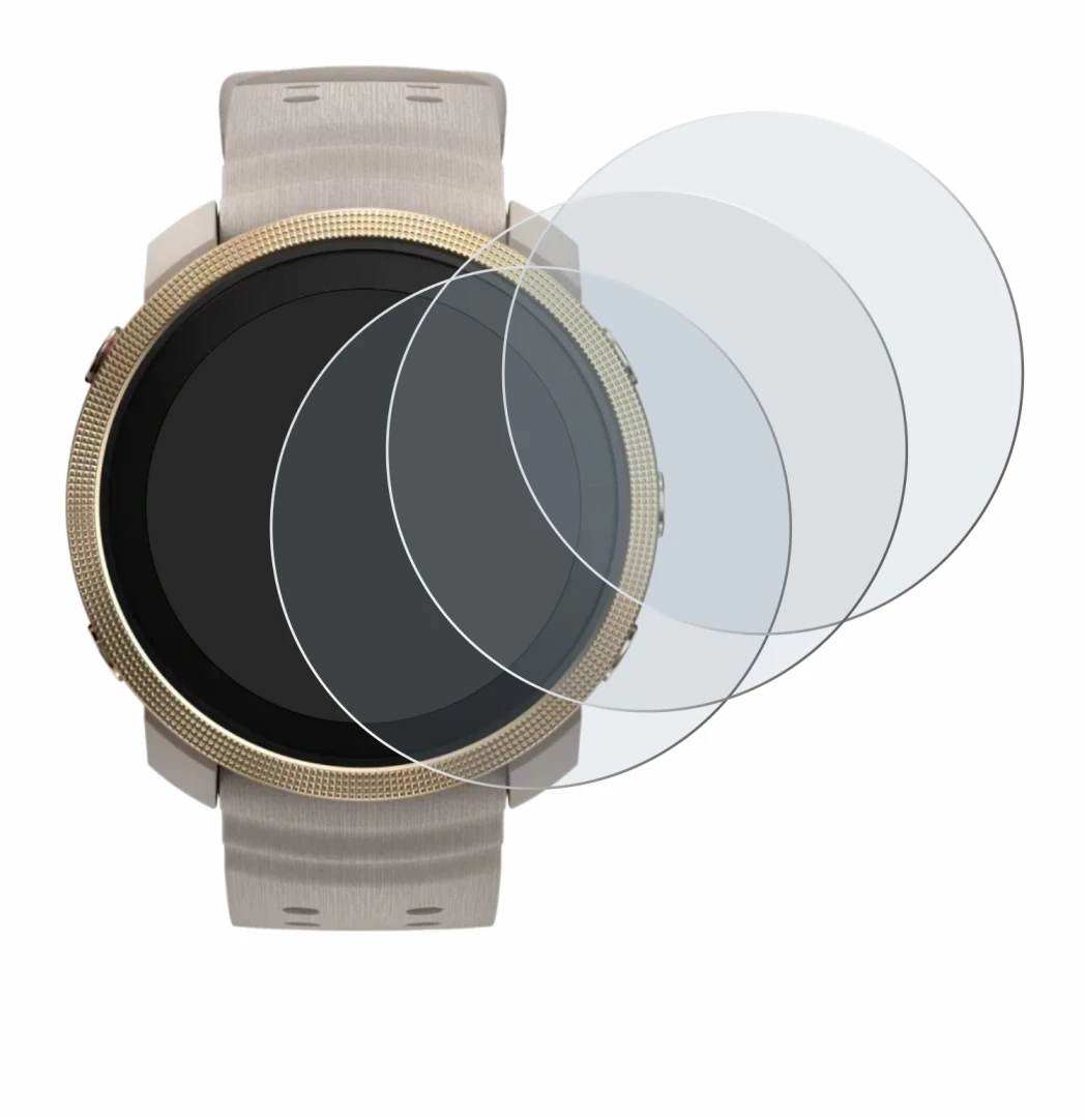 Image of the device Polar Vantage M3 with a wide variety of screen protectors.