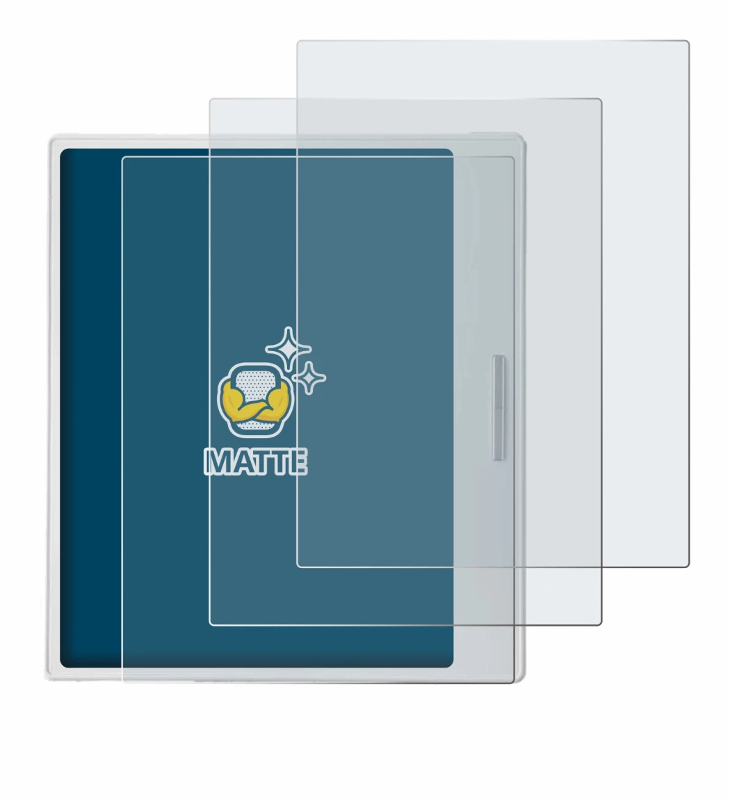 Image of the device Boox Go Color 7 White Edition with a wide variety of screen protectors.