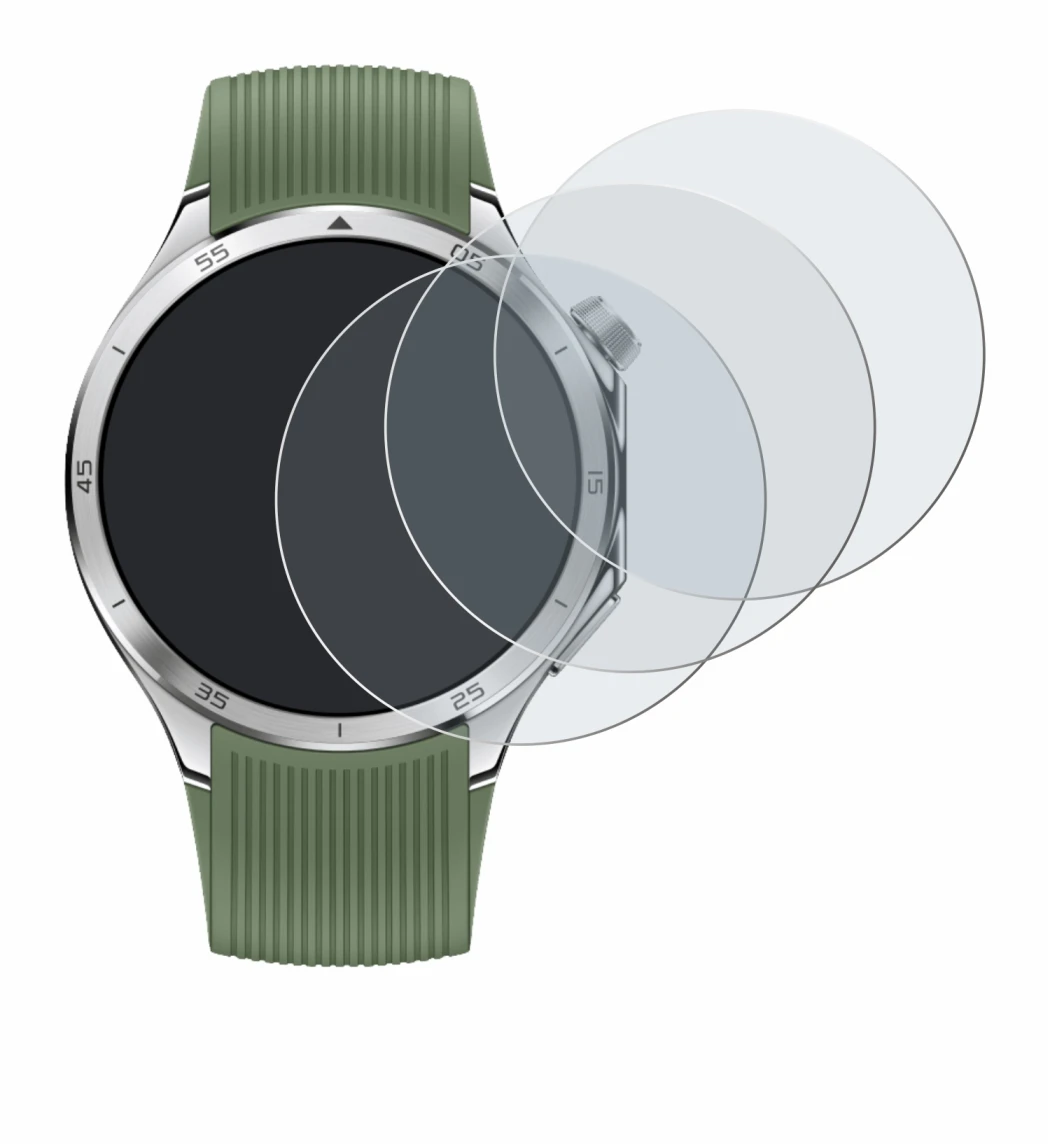 Image of the device OnePlus Watch 3 with a wide variety of screen protectors.