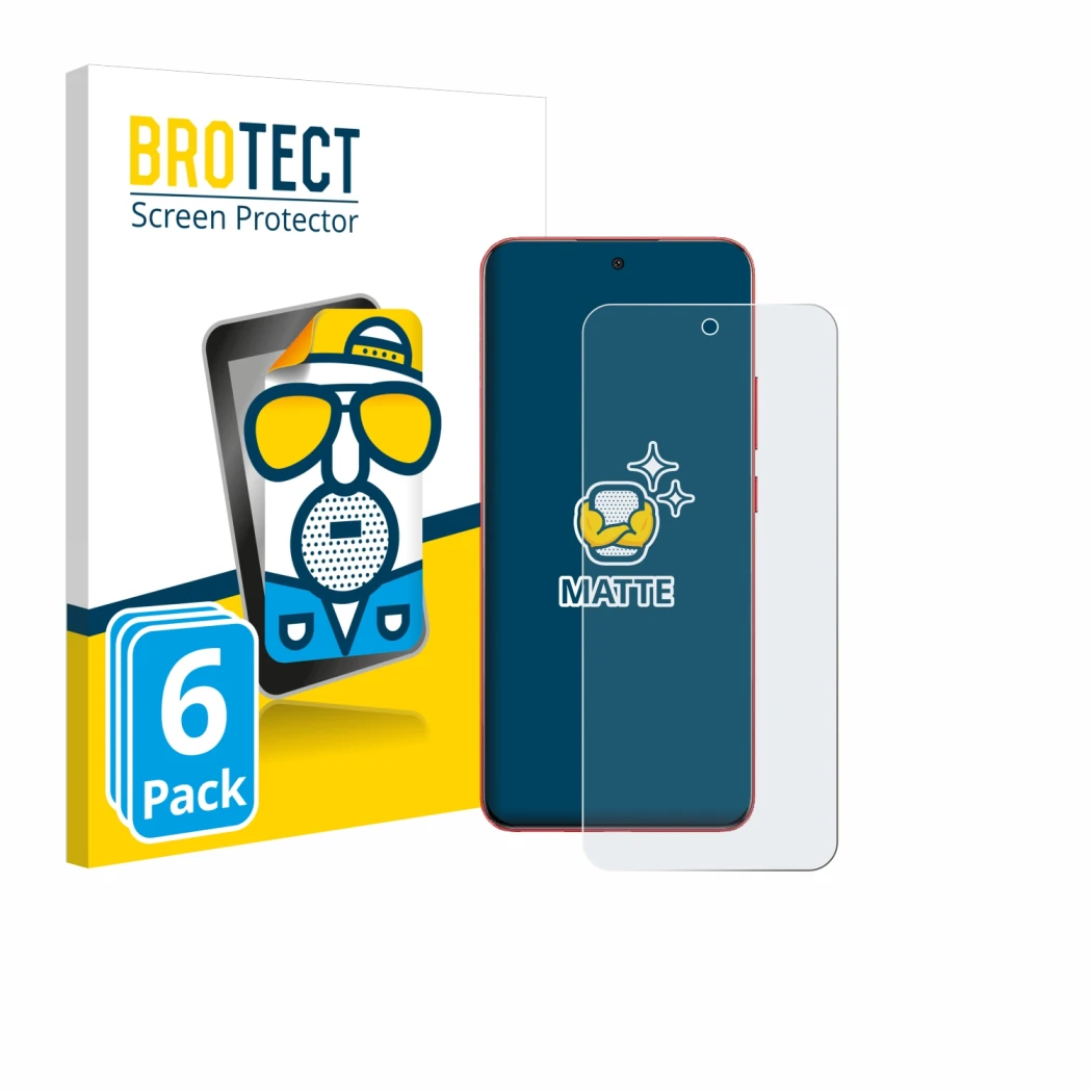 Front side of a product packaging with the brand logo BROTECT. Next to it is the device Oppo A5 Pro shown with the correspondi