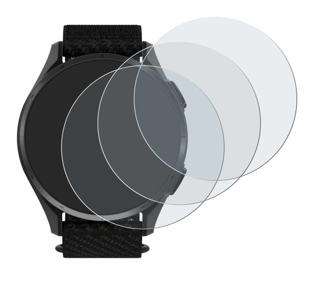 Image of the device Garmin Approach S50 with a wide variety of screen protectors.