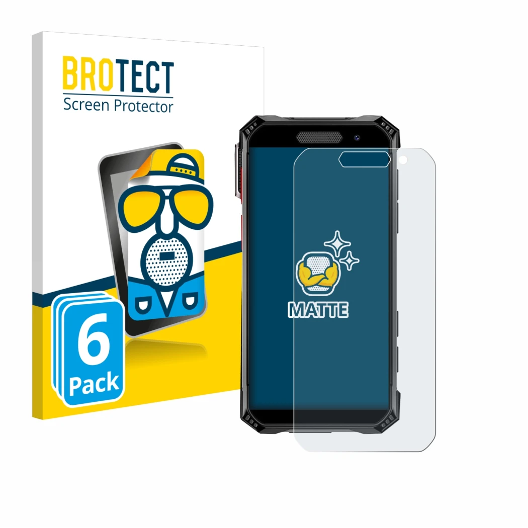 Front side of a product packaging with the brand logo BROTECT. Next to it is the device Soyes S10 Max shown with the correspon
