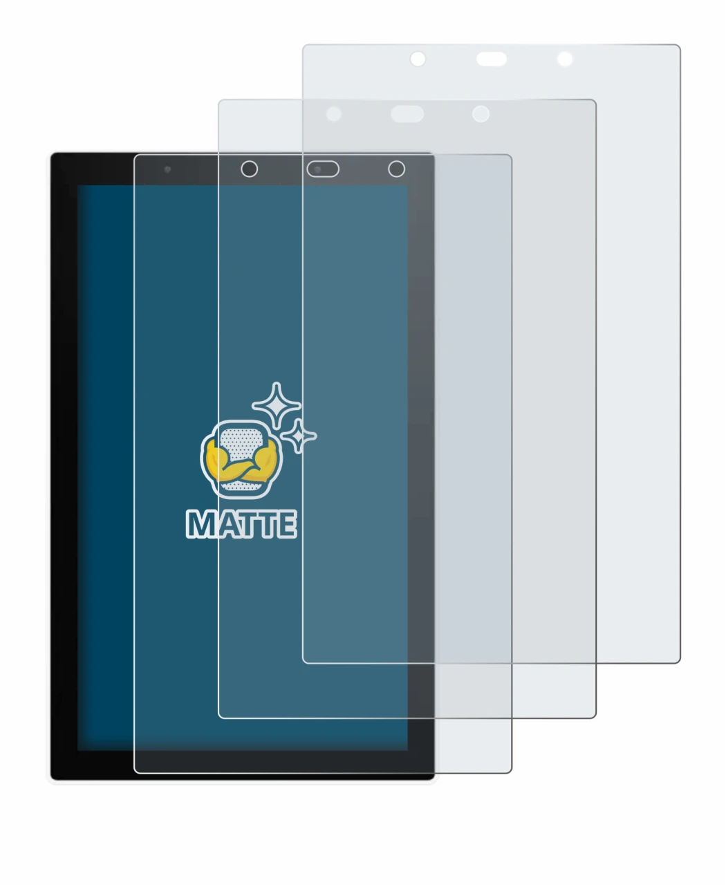 Image of the device SONOFF NSPanel Pro 120 with a wide variety of screen protectors.