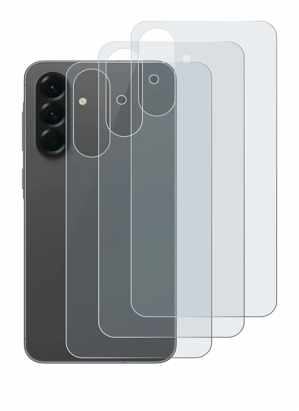 Image of the device Samsung Galaxy A56 5G (Back) with a wide variety of screen protectors.