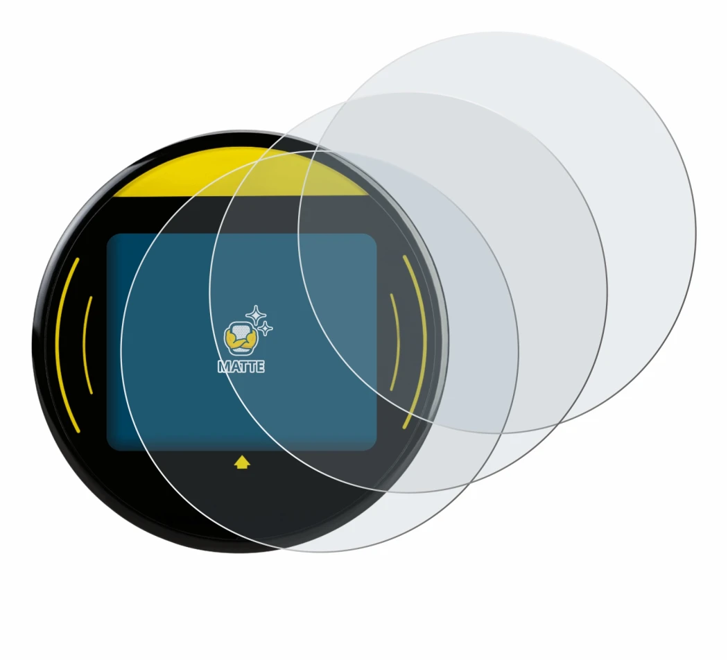 Image of the device Nayax Onyx with a wide variety of screen protectors.