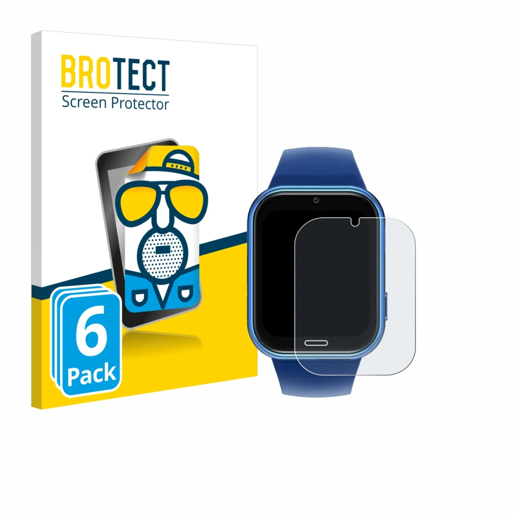 Front side of a product packaging with the brand logo BROTECT. Next to it is the device CATGIFF X53 shown with the correspondi