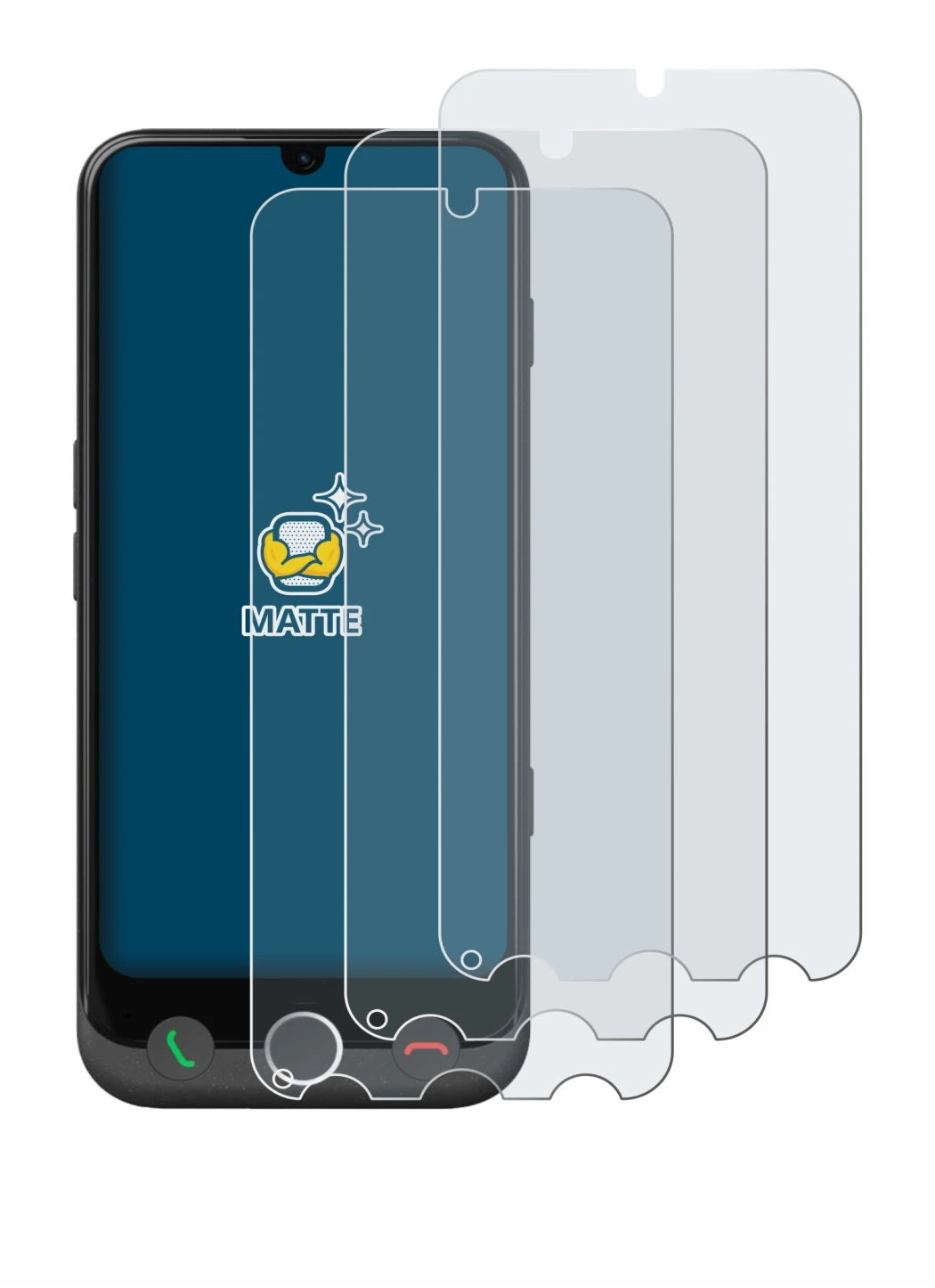 Image of the device Doro Aurora A30 with a wide variety of screen protectors.