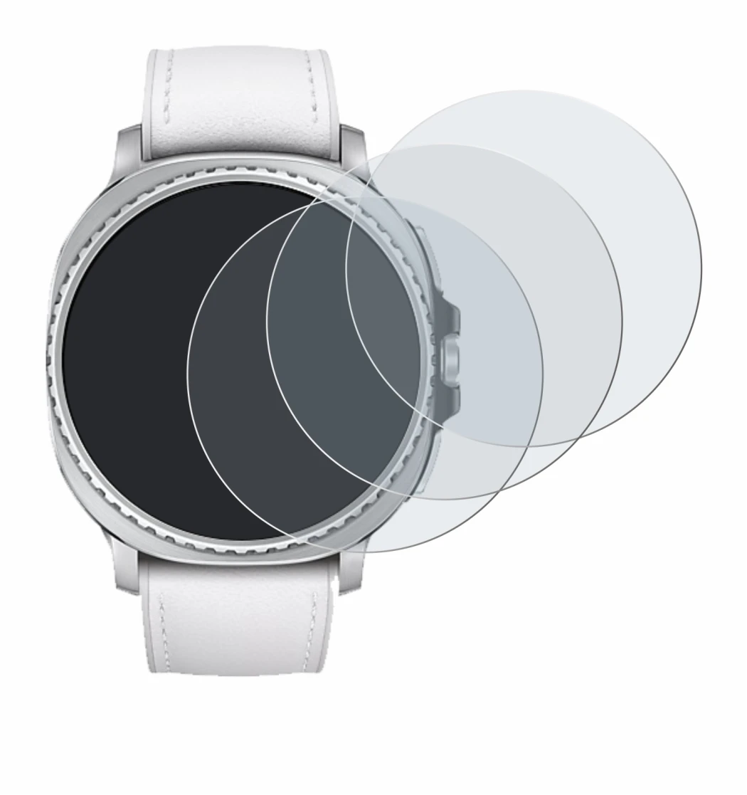 Image of the device Samsung Galaxy Watch 8 Classic (46 mm) with a wide variety of screen protectors.
