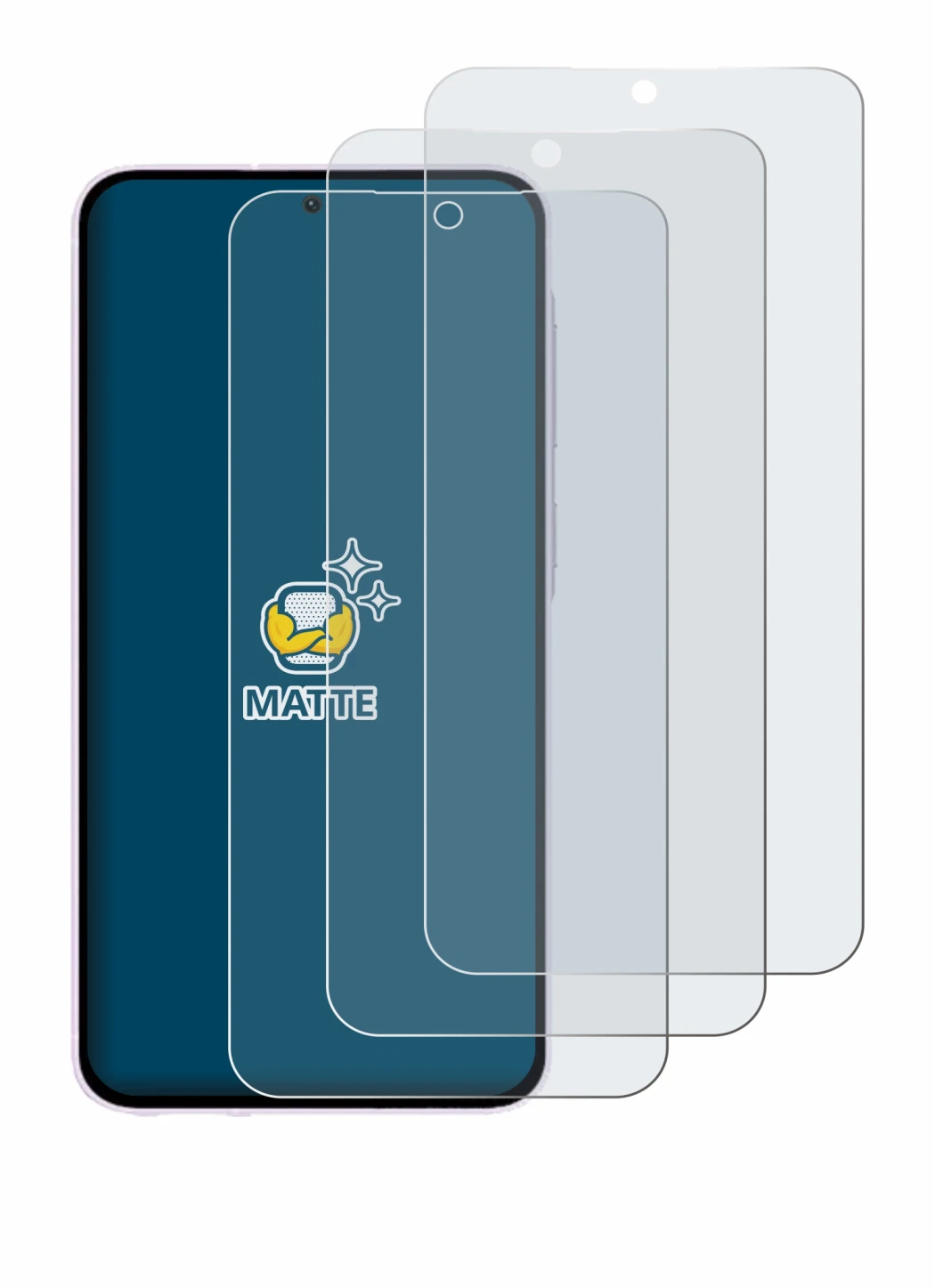 Image of the device Samsung Galaxy A56 5G (case-friendly) with a wide variety of screen protectors.